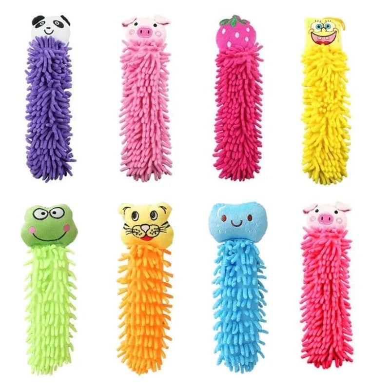 MRIYA Microfiber Soft Hand Towels,Funny Cartoon Animal Quick Drying Hand Towel with Hanging Loop for Kitchen and Bathroom (1) - Image 1