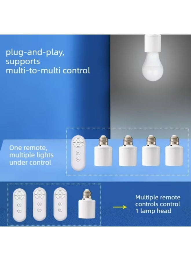 Remote Control E27 Lamp Holder with Intelligent Timing and Battery - Image 5