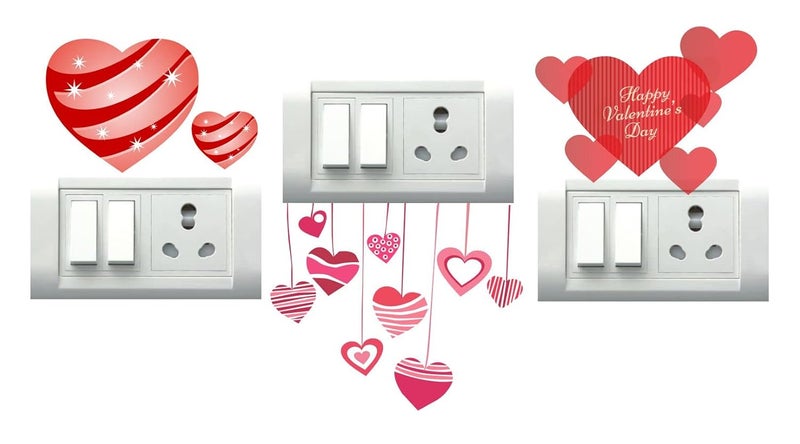DecorVilla Decor Villa Valentines Day Switch Board Sticker Decal PVC Vinyl Size 25 Cm X 25 Cm - Image 4
