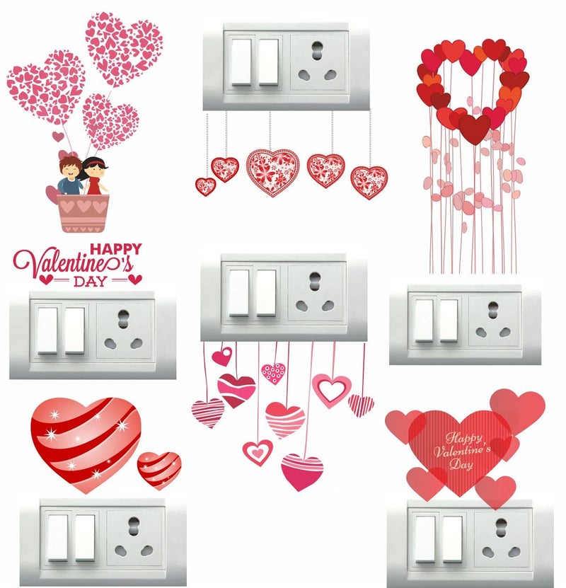 DecorVilla Decor Villa Valentines Day Switch Board Sticker Decal PVC Vinyl Size 25 Cm X 25 Cm - Image 5