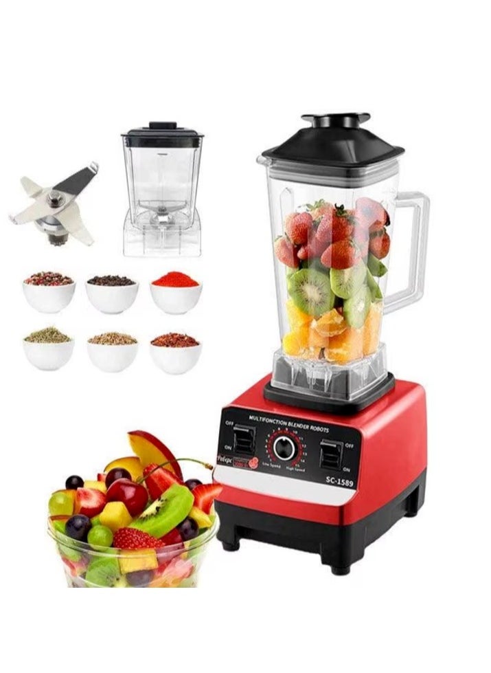 SILVER CREST - Royal Silver-Crest Professional Blender 2 In 1 4500W High Power Blenders For Kitchen Stainless Countertop Smoothie Blender Ideal for Smoothies Shakes - Image 1