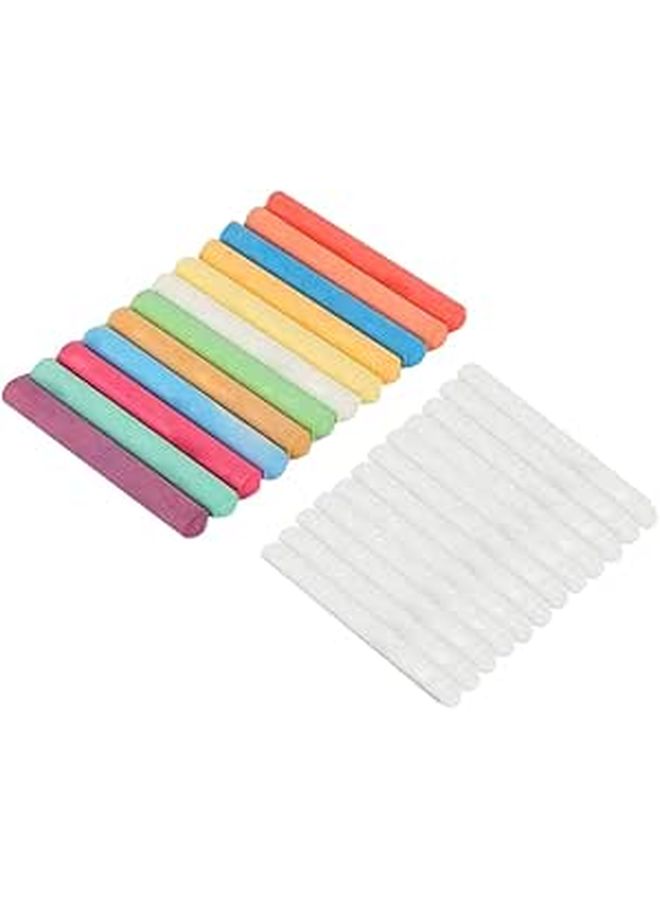 24pcs Non Toxic Water Based Chalk Pens For Kids Art Supplies 12 Colors - Image 1