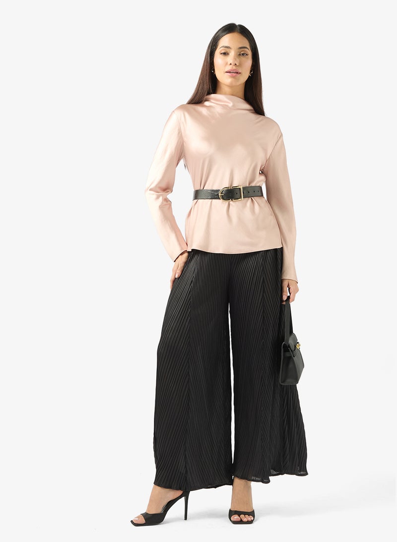 ايلا بنطلون بنقشة مجعدة - Image 2