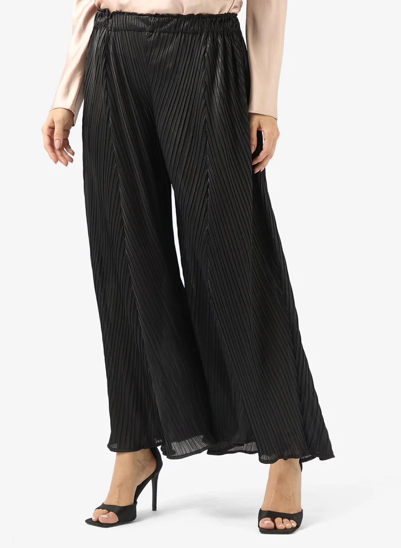 ايلا بنطلون بنقشة مجعدة