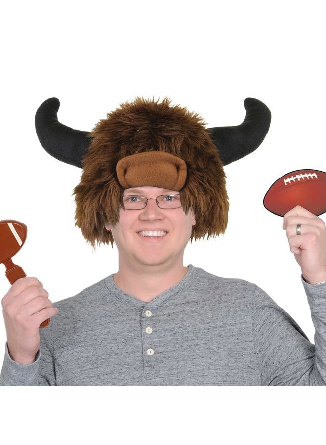 Beistle Plush Buffalo Hat - Image 2