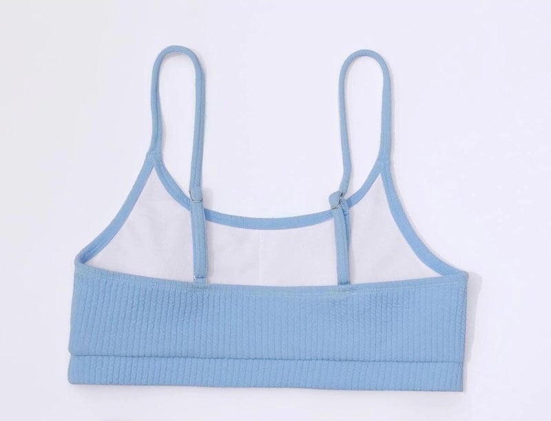 Angelsin High Waist Special Fabric Tankini Bikini Top  - Image 3