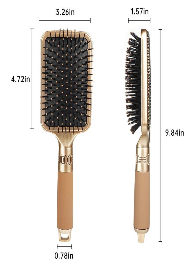 KEYPOWER Hair Detangler Brush for Tangles, Knots, Fly Aways - Exceptional Wig Brush for Hair Wraps & Weave Management - Handmade Luxury Bling Crystal Paddle With Rhinestones (Rose Gold) - Image 3