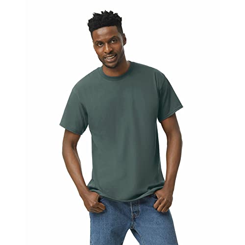 Gildan Mens Heavy Cotton TShirt Style G5000 Multipack T Shirt Dark Heather 3Pack XLarge US - Image 3