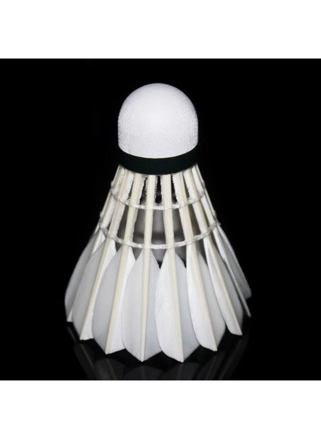 Chaopai Silver Duck Feather Badminton Shuttlecock PU Cork Head High Quality Most Durable Flight for Indoor and Outdoor use 12 Pcs per Tube Speed 77 - Image 4