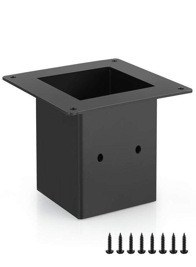 MOLIGOU Little Library Mount Base for 4"x4" Wood Post, Book Exchange Box Mounting Stand - Image 1