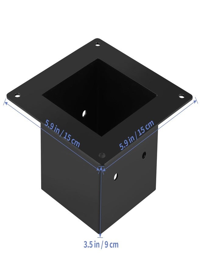 MOLIGOU Little Library Mount Base for 4"x4" Wood Post, Book Exchange Box Mounting Stand - Image 2