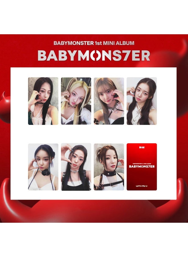 NIBEMINENT 7 Pcs Kpop BABYMONSTER BABYMONS7ER Lomo Cards Card For Fans Collection Gifts - Image 1