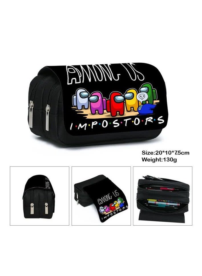 Generic - AMONG US pencil bag stationery box among us Space Werewolf Killing Game Peripheral Pencil Box,AMONG US A Pencil Bag 2 - Image 1