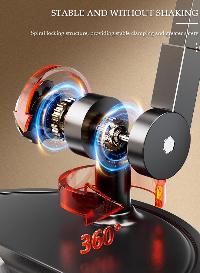 DUNISO Cell Phone Stand for Desk,Adjustable Mobile Phone Stand, Heavy Duty Aluminum Overhead Tripod,Desktop Lifting, Adjustment, Multi-Function Photography, Video Live Broadcasting, and Drama Chasing - Image 3