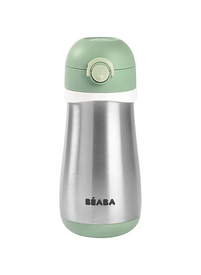 بيابا زجاجة ستانلس ستيل فوهة  مل أخضر مريمي