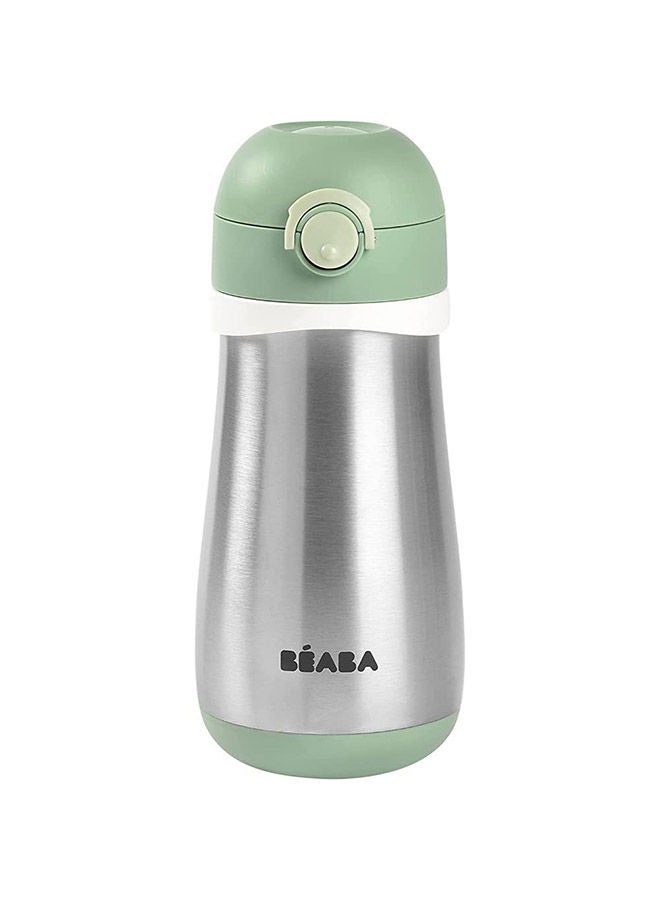 بيابا زجاجة ستانلس ستيل فوهة  مل أخضر مريمي - Image 1