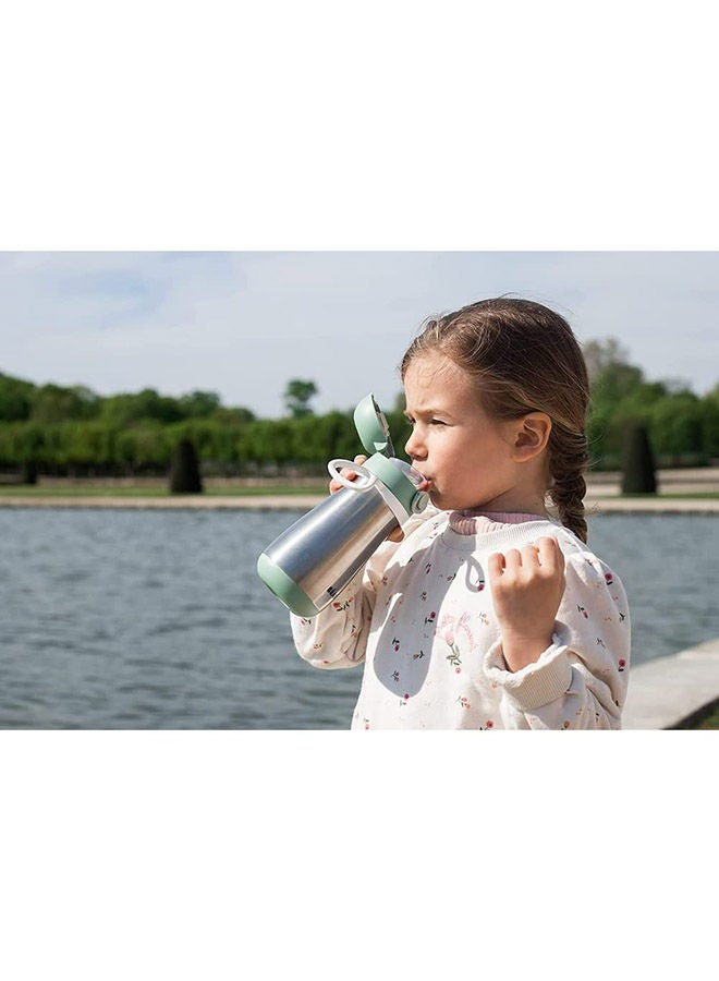 بيابا زجاجة ستانلس ستيل فوهة  مل أخضر مريمي - Image 3