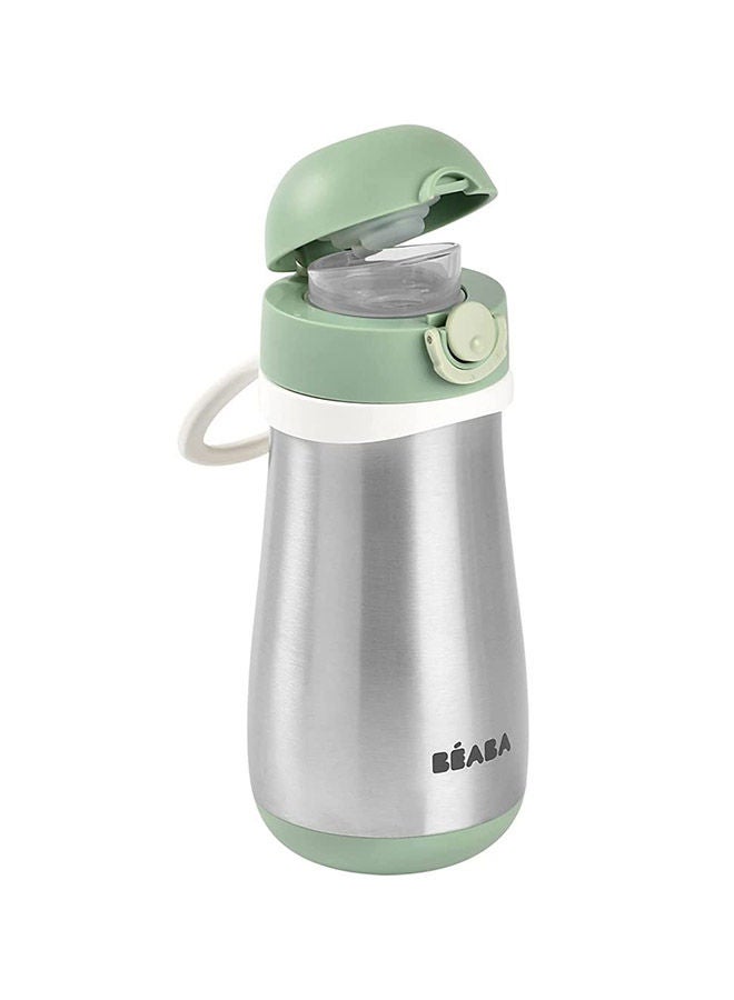 بيابا زجاجة ستانلس ستيل فوهة  مل أخضر مريمي - Image 2