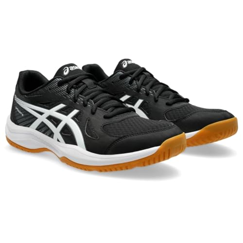 ASICS Men's Upcourt 6 Volleyball Shoes, 9.5, Black/White - Image 2