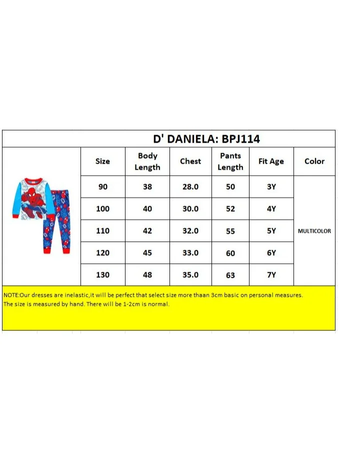 D'Daniela Daniel - Boys' Little Spidey Snuggles Pajama Set - Long Sleeve