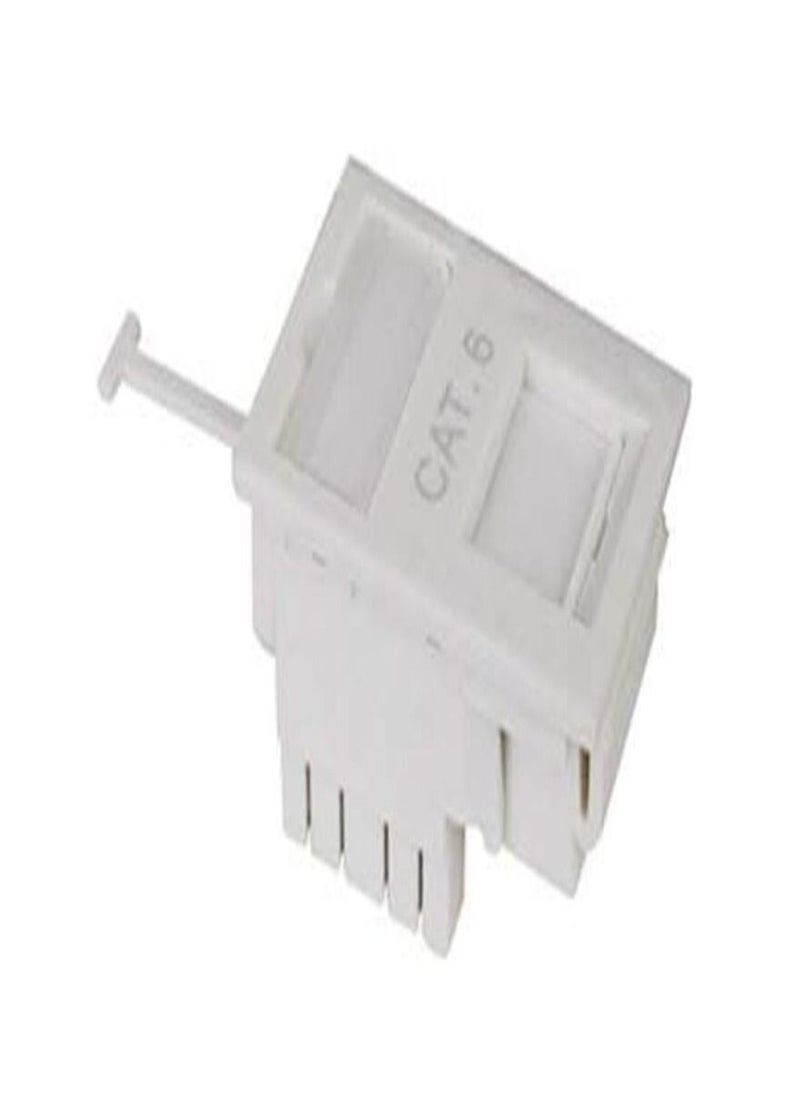 DKURVE - Divine Floor Box Keystone Cat6 Low Profile Network 6C Modular jack  Pack Of 5 - Image 1