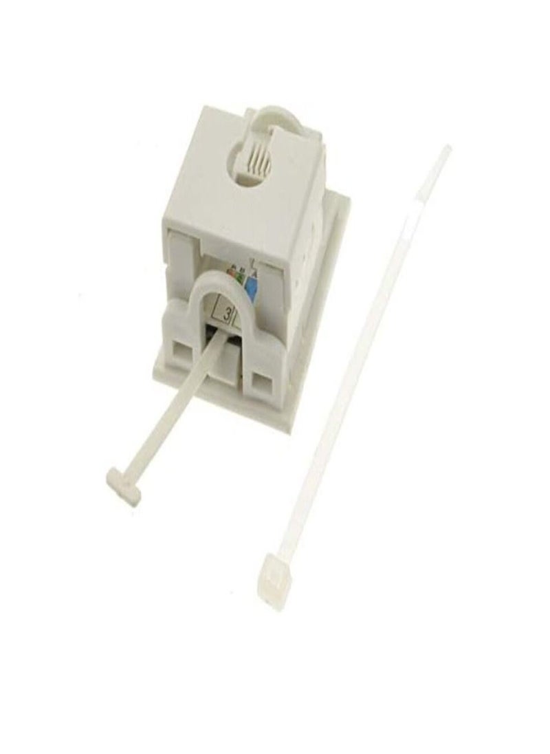 DKURVE - Divine Floor Box Keystone Cat6 Low Profile Network 6C Modular jack  Pack Of 5 - Image 1