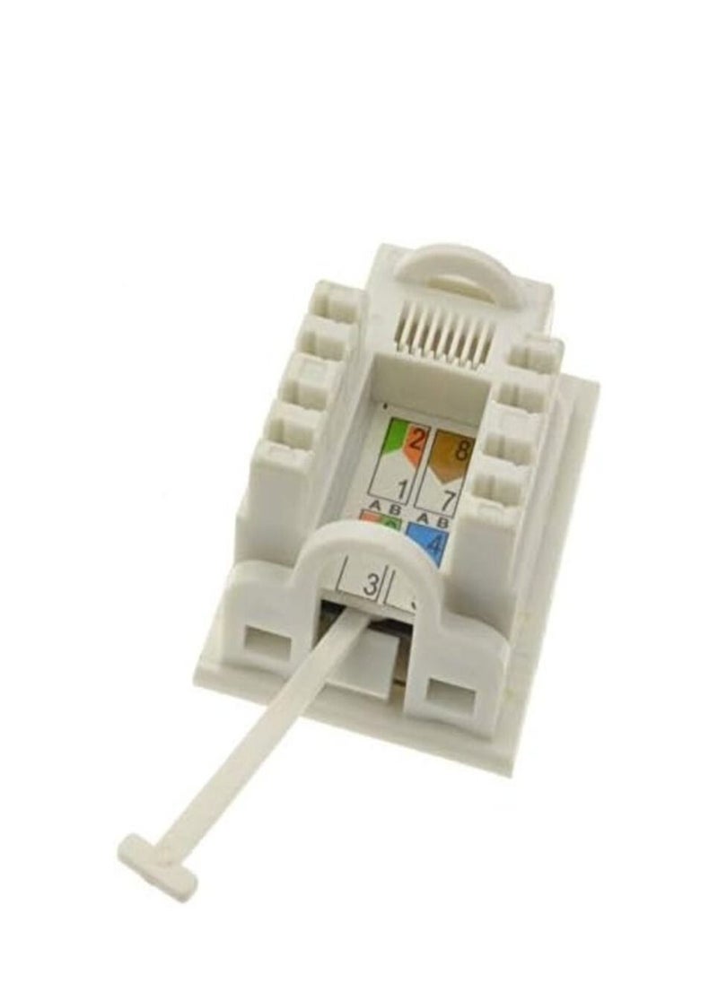 DKURVE - Divine Floor Box Keystone Cat6 Low Profile Network 6C Modular jack  Pack Of 5 - Image 1