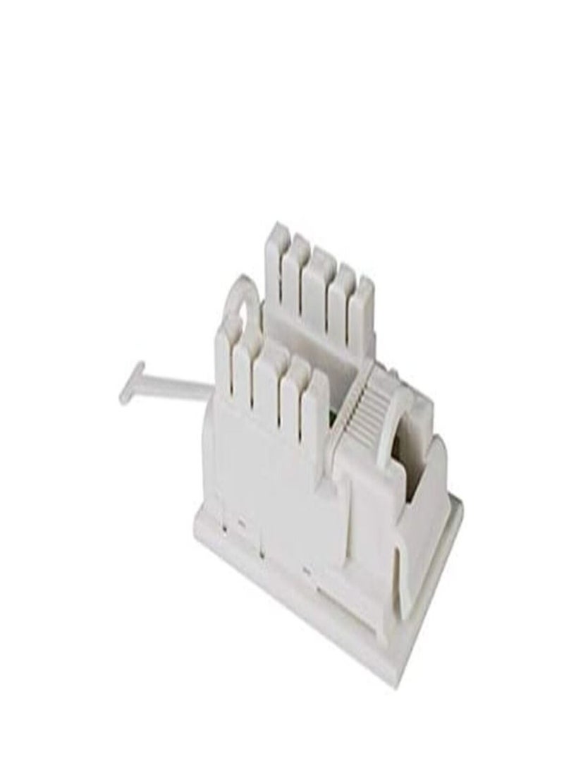 DKURVE - Divine Floor Box Keystone Cat6 Low Profile Network 6C Modular jack  Pack Of 5 - Image 1