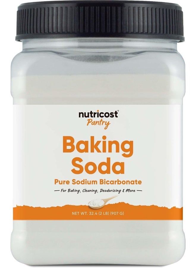 Nutricost Baking Soda (2 Lbs) - For Baking, Cleaning, Deodorizing, And More (Pantry) - Image 1