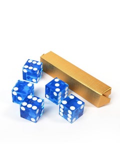 Casino Dice Game Aaa Grade 19Mm Pro Vegas Casino Style Craps Dice Set Of 5 With Razor Sharp Edges & Matching Serialized Numbers For Rpg, Dice Stacking, Yahtzee Dice Games