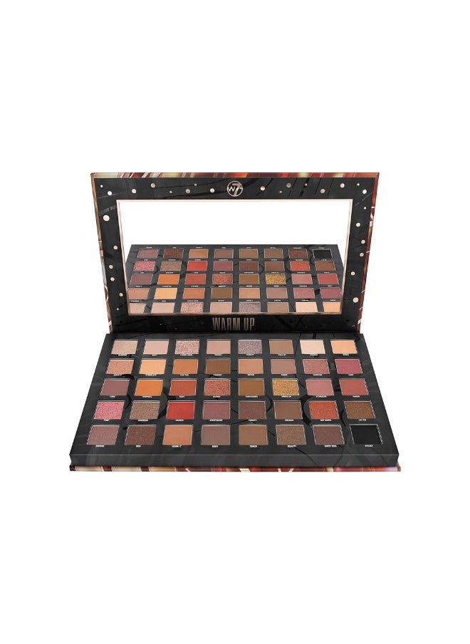 W7 Cosmetics Warm Up Pressed Pigment Palette - 40 High Impact Warm Tone Colours - Flawless Long-Lasting Glam Makeup  - Image 4