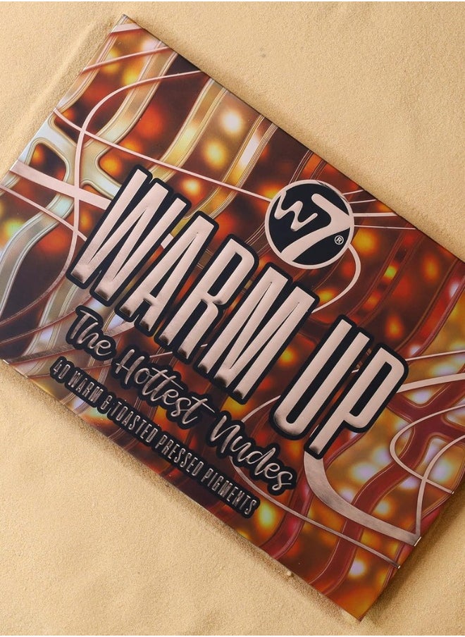 W7 Cosmetics Warm Up Pressed Pigment Palette - 40 High Impact Warm Tone Colours - Flawless Long-Lasting Glam Makeup  - Image 5