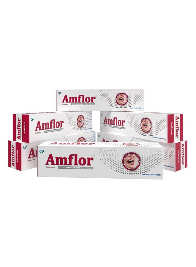 Amflor Toothpaste for Braces | Prevents Cavities & White Spot Lesions | Organic Amine Fluoride for Enamel Remineralization| Mint Flavour Orthodontic Toothpaste | Pack of 6 (70 g per pack) - Image 1