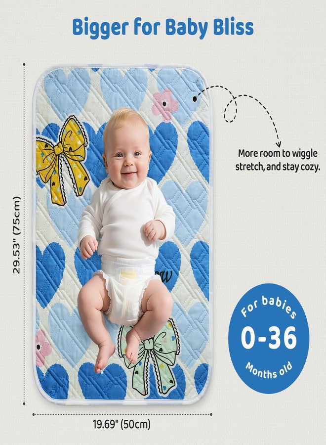 Bnditeu Diaper Changing Pads for Baby, Portable Change Mat, 3Layers Waterproof Change Pad Foldable Absorbent Mats for Women, Reusable Incontinence Underpads for Patient 20''x27.5'' - Image 2