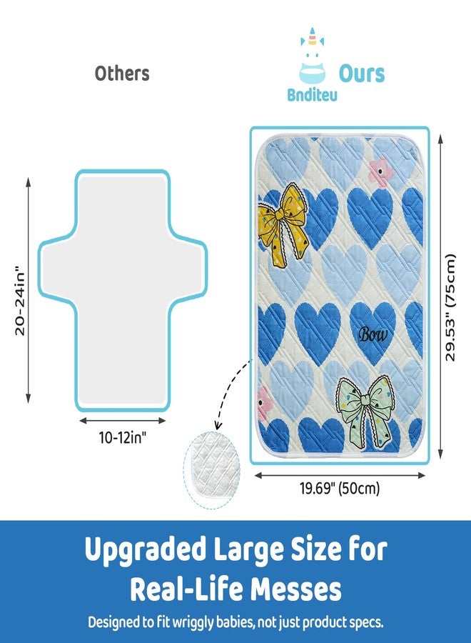 Bnditeu Diaper Changing Pads for Baby, Portable Change Mat, 3Layers Waterproof Change Pad Foldable Absorbent Mats for Women, Reusable Incontinence Underpads for Patient 20''x27.5'' - Image 3