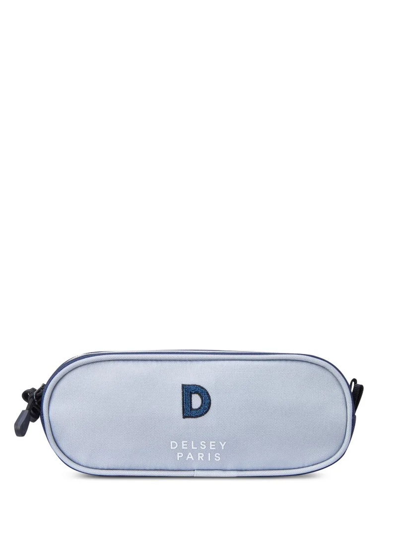 DELSEY Paris BTS Collection 2024 3-Piece Set Wheel School Bag + Lunch Bag + Pencil Case Light Grey
