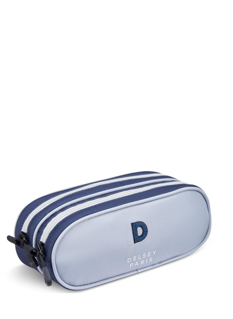 DELSEY Paris BTS Collection 2024 3-Piece Set Wheel School Bag + Lunch Bag + Pencil Case Light Grey  - Image 3