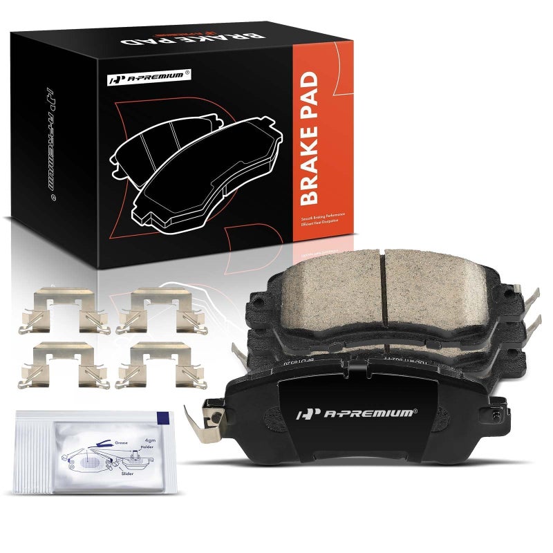 APremium Front Ceramic Disc Brake Pads Set Compatible with Toyota Yaris 20192020 Yaris iA 20172018 Scion iA 2016 4 Pcs