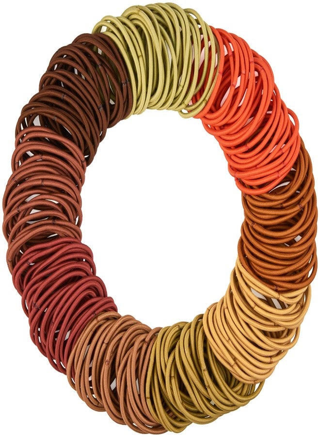 Expressions 216-Piece Elastics Value Pack: 4mm Earth Tones/Neutral Colors Hair Ties, No Metal Ponytail Holders for All Hair Types Including Thick and Curly - Image 1