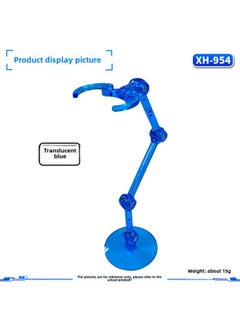 HG/RG/BB/SDrobot Soul Bracket Clip Waist Suitable For Gundam Model Hand Doll SHF Saint-Color:Xh-954 Bracket: Transparent Blue
