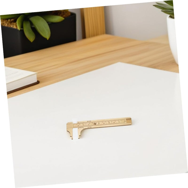 Brass Vernier Caliper Double Scale Sliding Gauge Precision Mini Pocket Measuring Tool - Image 5