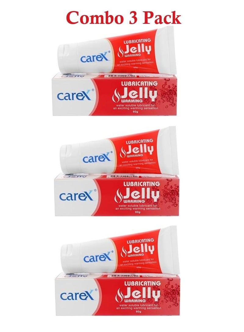 careX Lubricating Jelly - Warming - Combo Pack 3