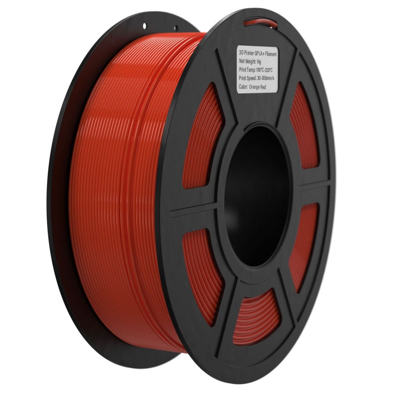 خيوط الطابعة ثلاثية الأبعاد FLASH PLA 1.75 مم 1 كيلوغرام (2.2 جنيه) مادة طباعة ثلاثية الأبعاد عالية السرعة بضغط مستقر دقة البكرة +/- 0.02 مم - برتقالي عميق - Image 1