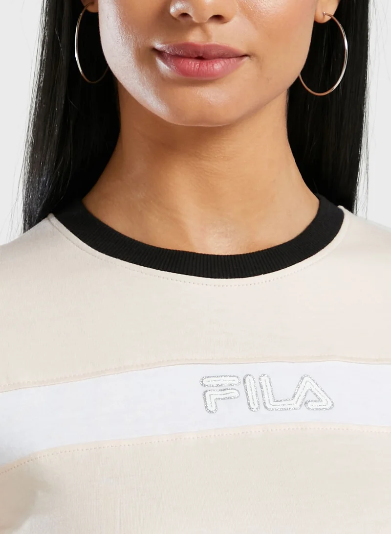 FILA Jasmin Box Colour Block T-Shirt