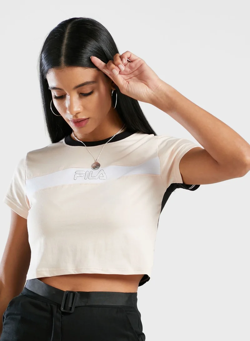 FILA Jasmin Box Colour Block T-Shirt