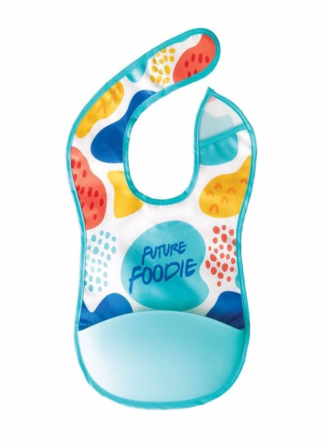 Tiny Twinkle Silicone Pocket Bib 2-Pack - Baby & Toddler Waterproof bib with Silicone Pocket, 6-24 Months (Little, Foodie, 2 Pack) - Image 4