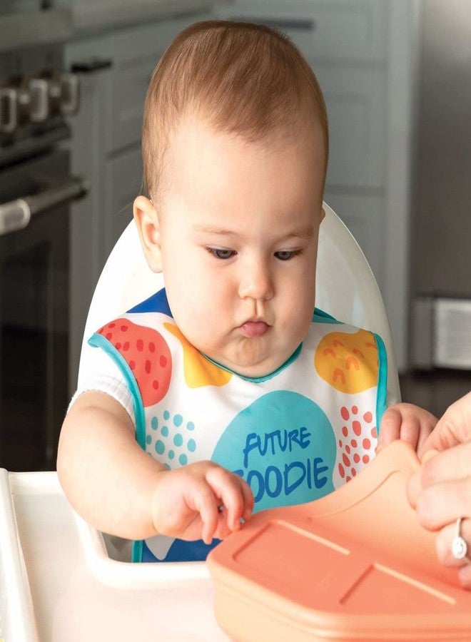 Tiny Twinkle Silicone Pocket Bib 2-Pack - Baby & Toddler Waterproof bib with Silicone Pocket, 6-24 Months (Little, Foodie, 2 Pack) - Image 5