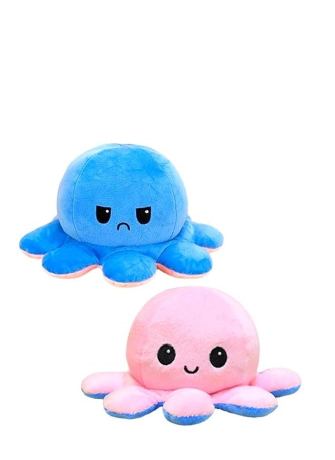 KIDSZONE Toy Octopus Plushie Reversible Soft Toys for Kids | Plush Soft Toys for Baby Boys and Girls | Octopus Soft Toy for Kids Gift Birthday  - Image 1