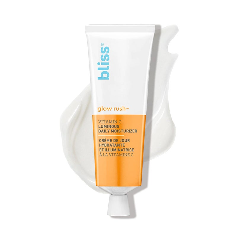 Bliss Glow Rush Vitamin C Luminous Daily Moisturizer  Brightening Hydrating  Soothing  With UltraStable Vitamin C Vitamin E Squalane  Shea Butter