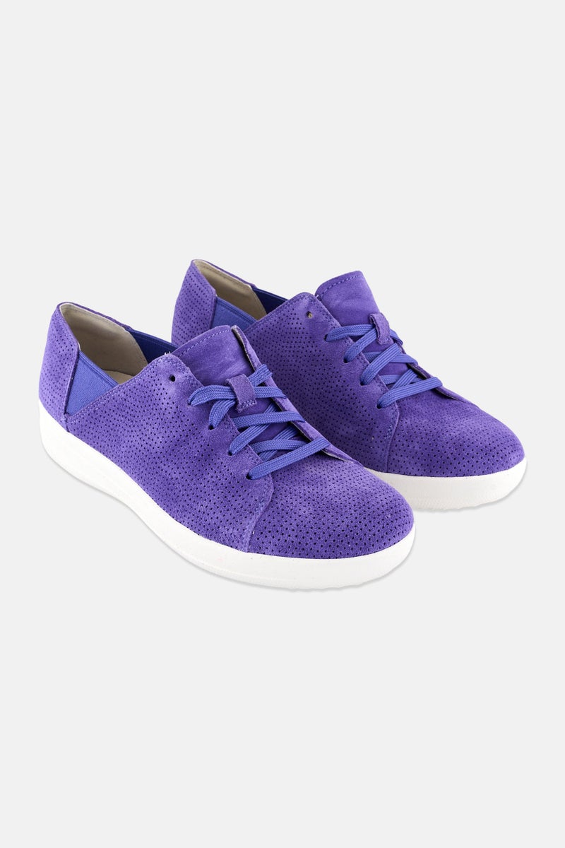 FitFlop حذاء رياضي نسائي مزود بأربطة، بنفسجي - Image 1